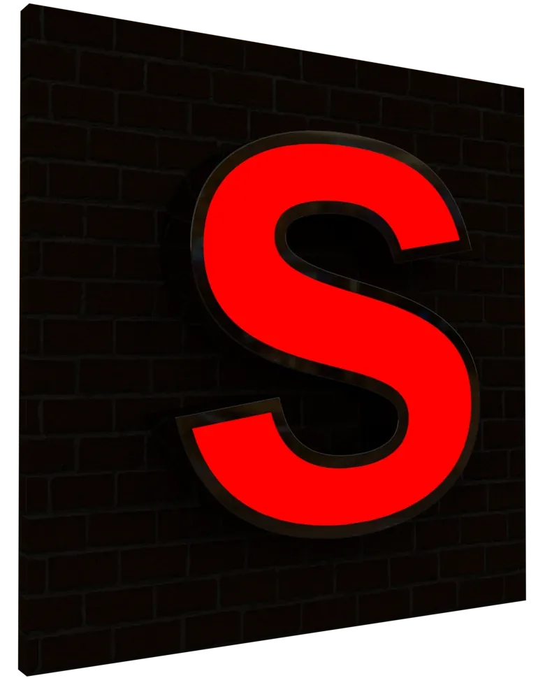 Rim & Return Sign Letters profile S1 Verlicht