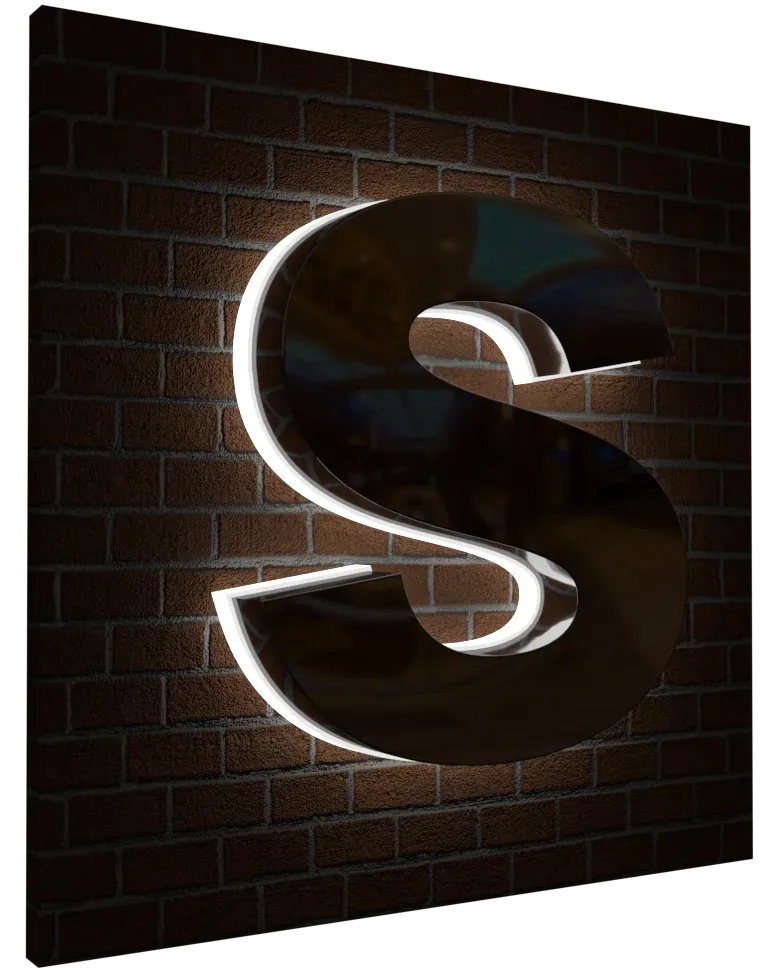 Front-lit Thick Acrylic profile S4 Verlicht