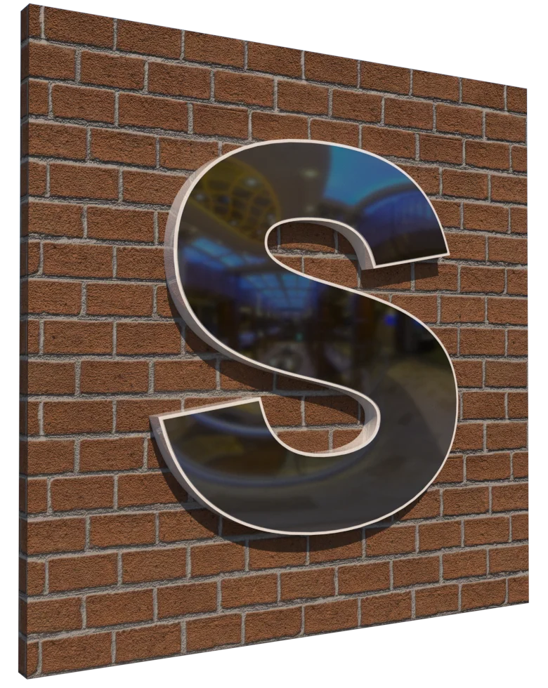 Edge Lit Sign profile S8 Daglicht
