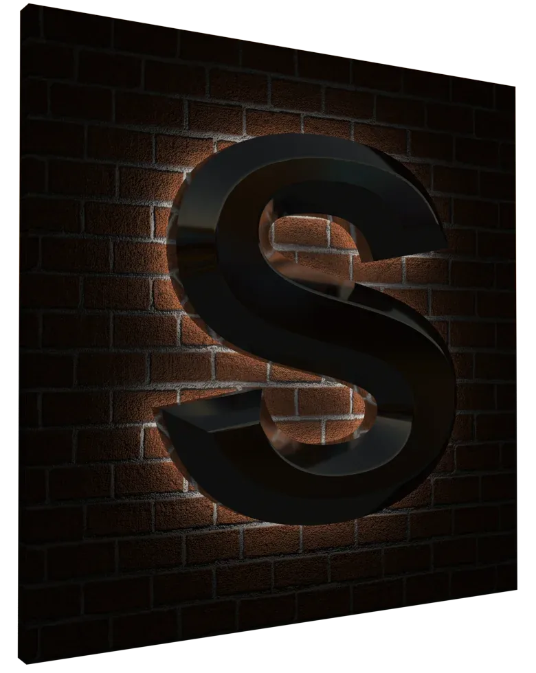 3D Tapered Custom Sign profile S9 Verlicht